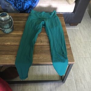 Full length lulu green workout pants